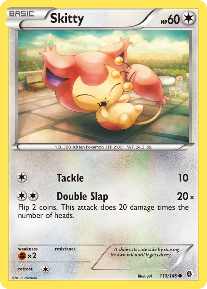 Skitty #113 Boundaries Crossed Pokemon card