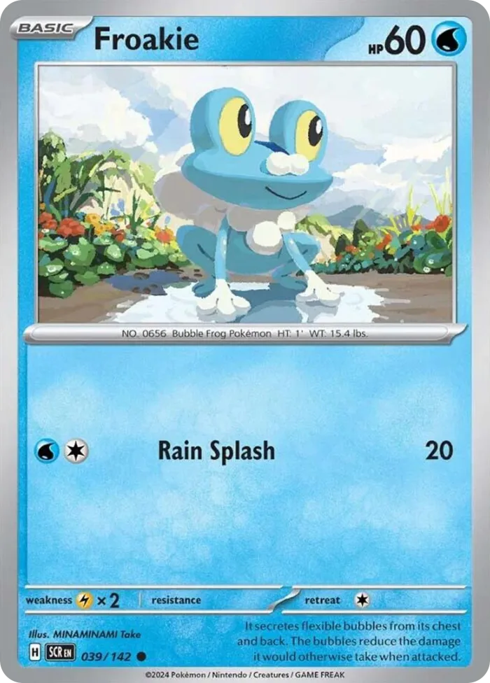 Froakie #39 Stellar Crown Pokemon card