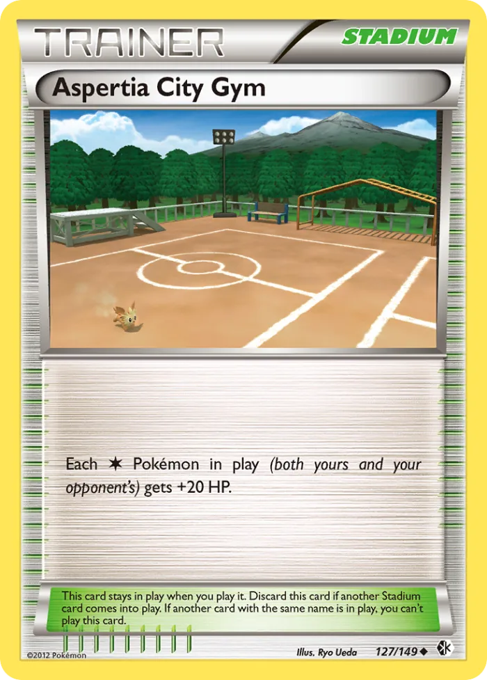 Aspertia City Gym #127 Boundaries Crossed Pokemon card