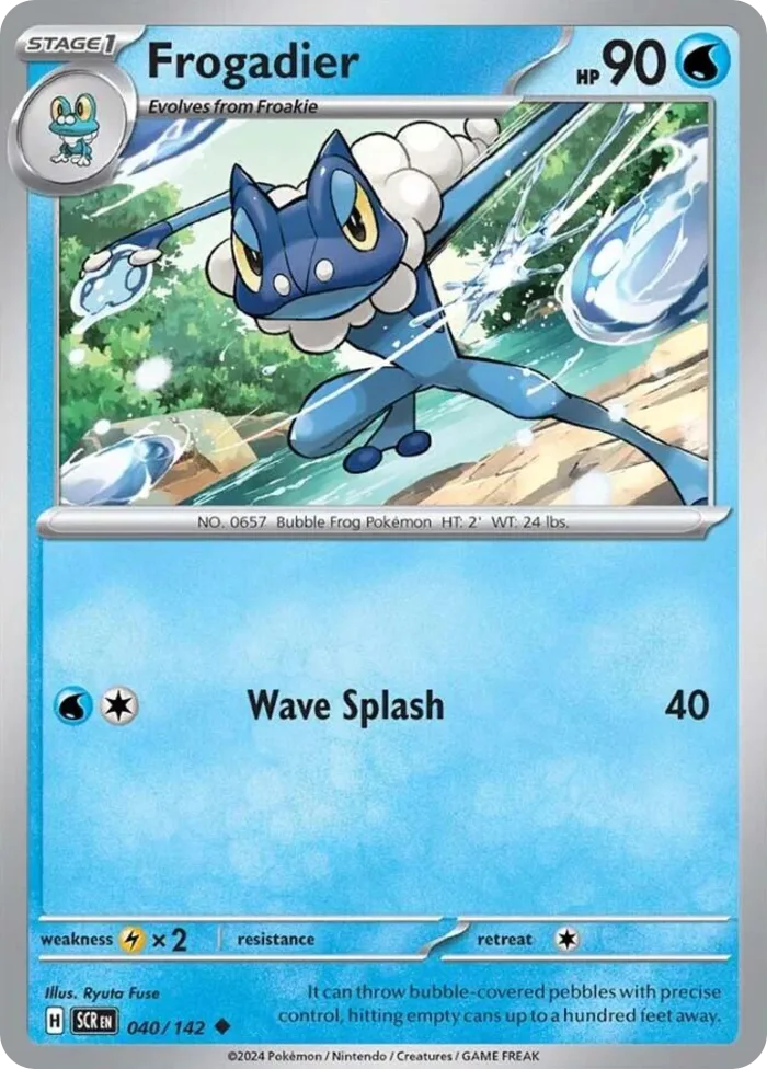 Frogadier #40 Stellar Crown Pokemon card
