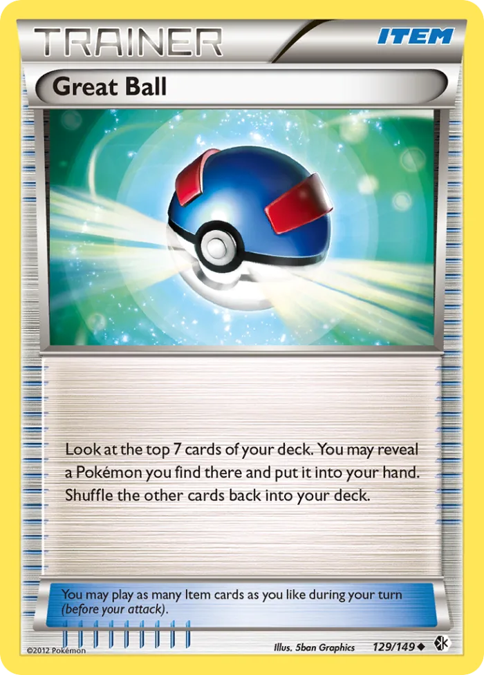 Great Ball #129 Boundaries Crossed Pokemon card