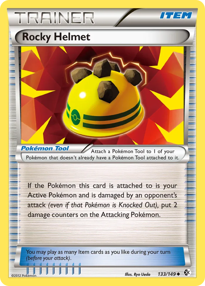 Rocky Helmet #133 Boundaries Crossed Pokemon card