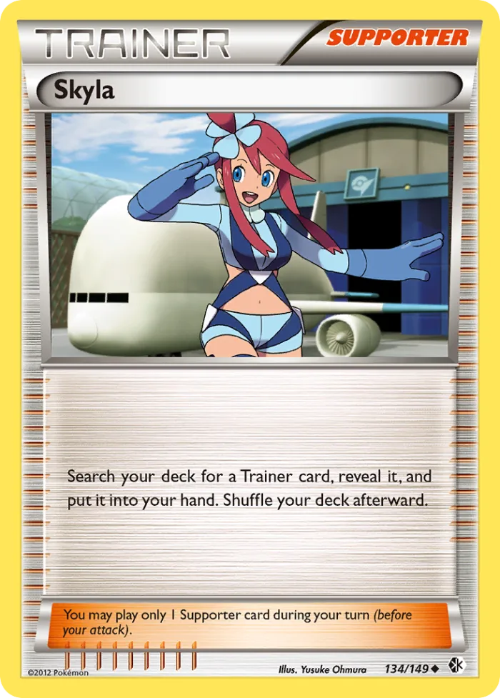 Skyla #134 Boundaries Crossed Pokemon card