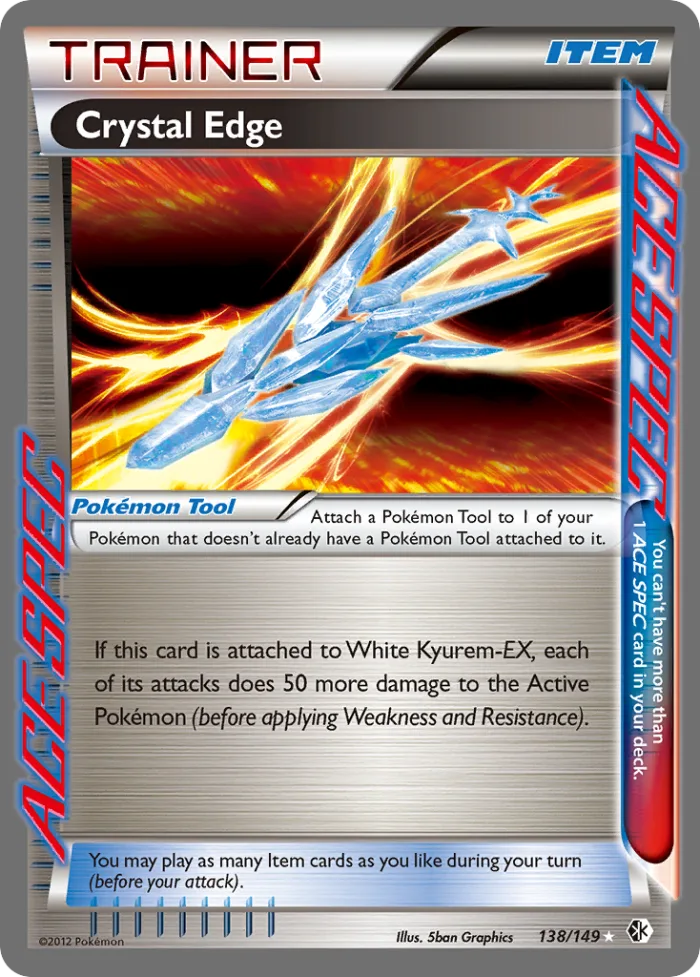 Crystal Edge #138 Boundaries Crossed Pokemon card