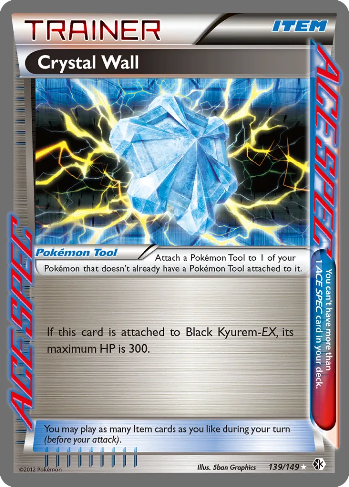 Crystal Wall #139 Boundaries Crossed Pokemon card