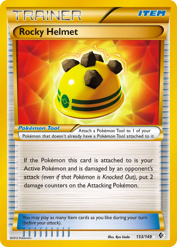 Rocky Helmet #153 Boundaries Crossed Pokemon card