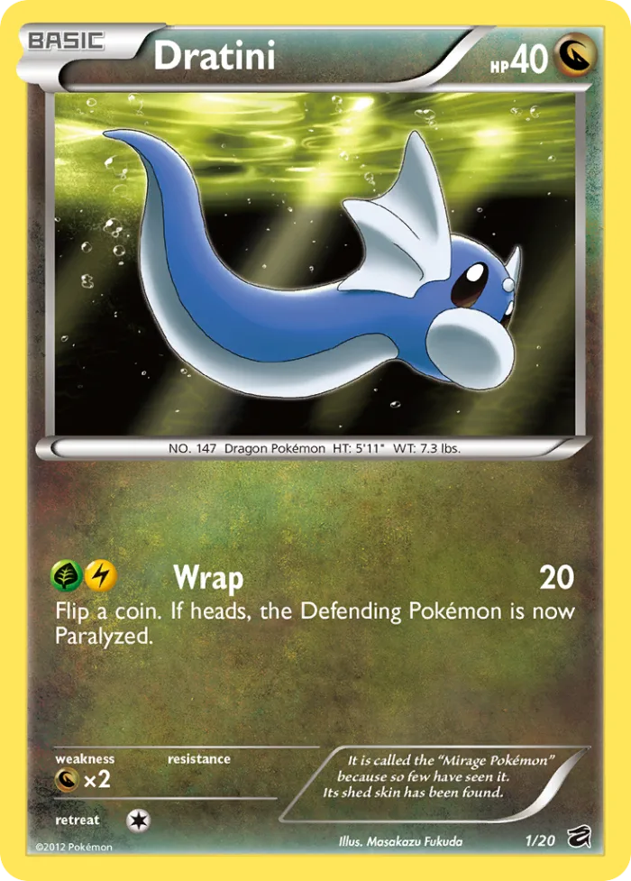 Dratini #1 Dragon Vault Pokemon card