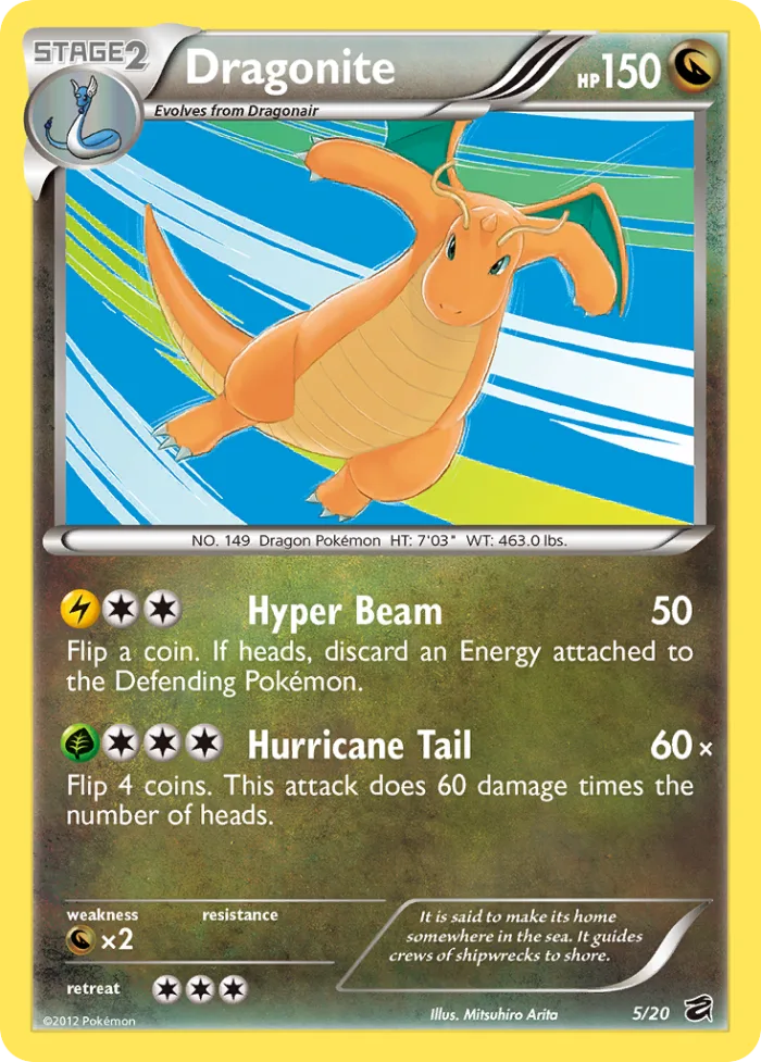 Dragonite #5 Dragon Vault Pokemon card