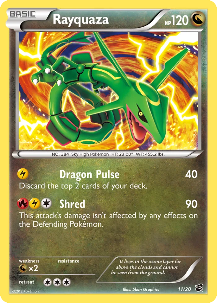 Rayquaza #11 Dragon Vault Pokemon card
