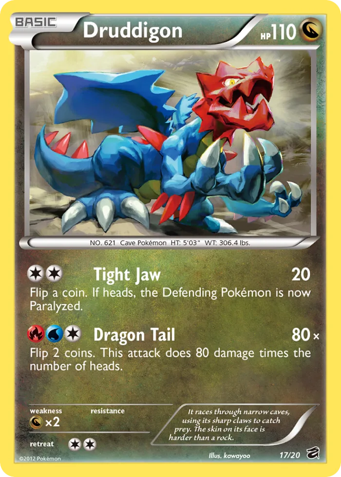 Druddigon #17 Dragon Vault Pokemon card