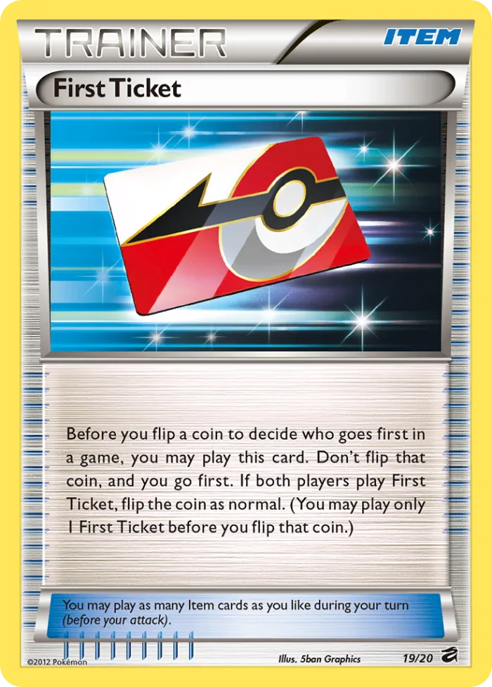 First Ticket #19 Dragon Vault Pokemon card