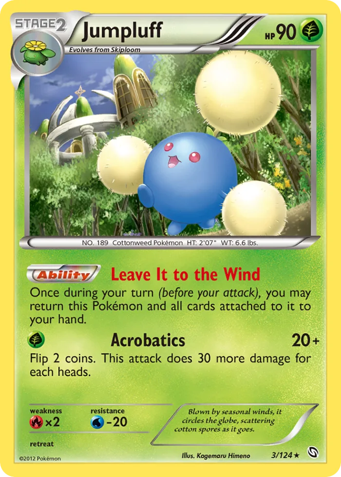 Jumpluff #3 Dragons Exalted Pokemon card