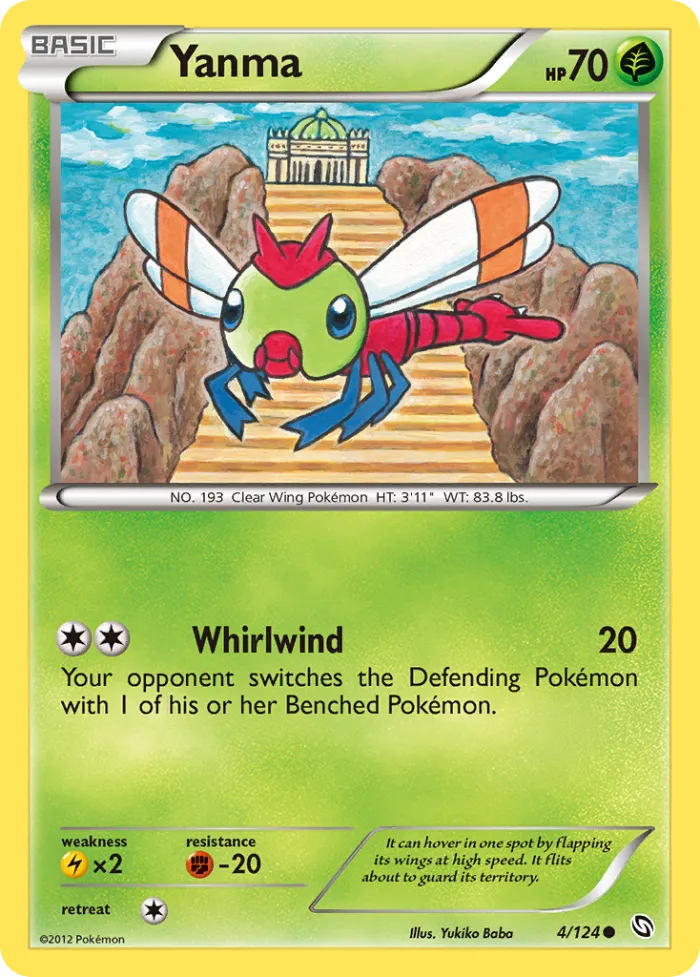 Yanma #4 Dragons Exalted Pokemon card
