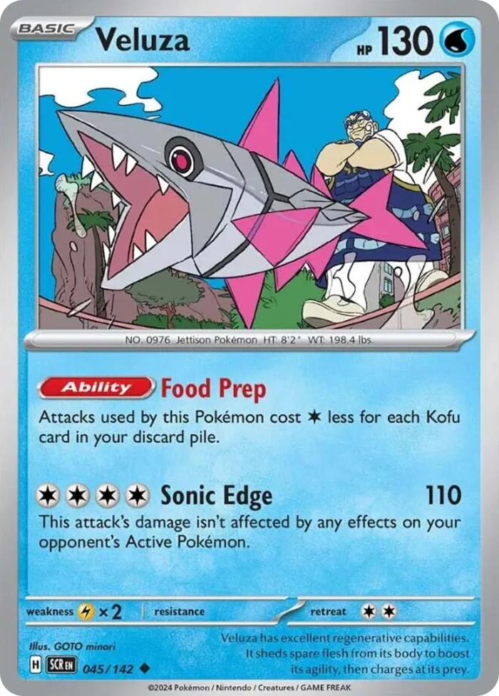 Veluza #45 Stellar Crown Pokemon card