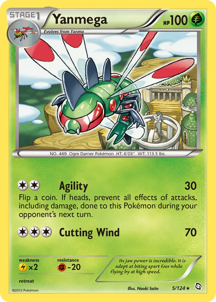 Yanmega #5 Dragons Exalted Pokemon card
