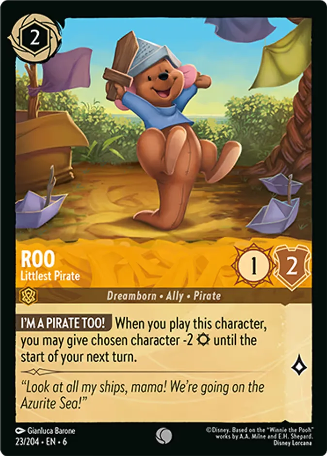 Roo #23 Azurite Sea Disney Lorcana card