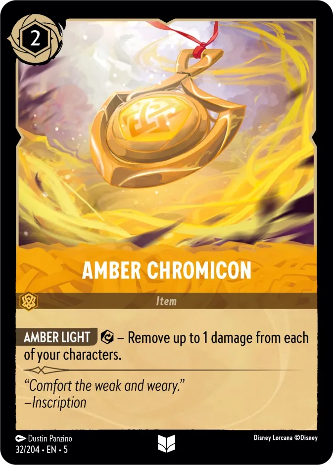 Amber Chromicon #32 Shimmering Skies Disney Lorcana card