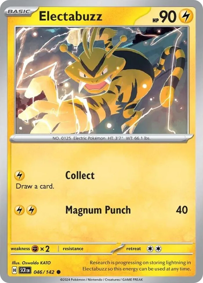 Electabuzz #46 Stellar Crown Pokemon card