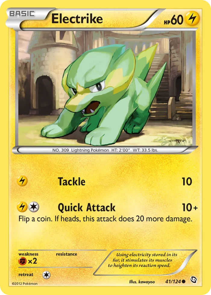 Electrike #41 Dragons Exalted Pokemon card