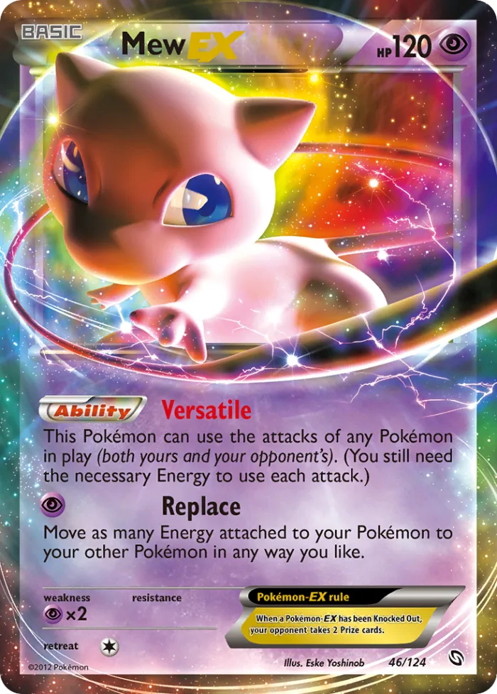 Mew-EX #46 Dragons Exalted Pokemon card