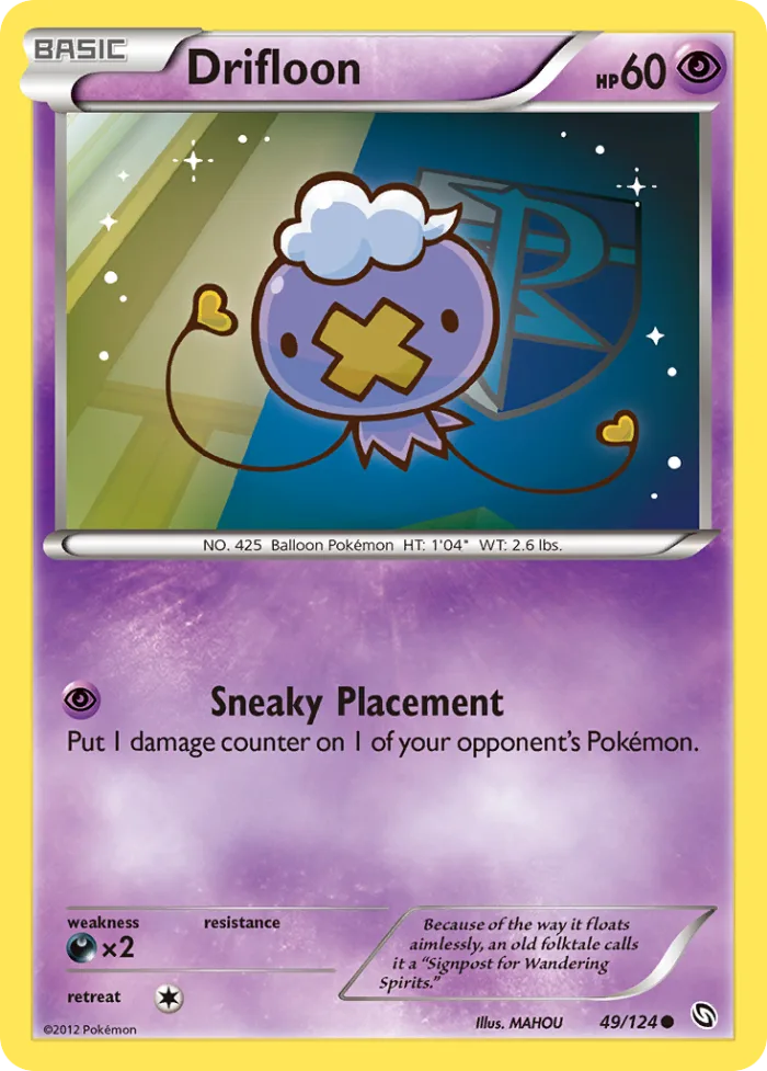 Drifloon #49 Dragons Exalted Pokemon card