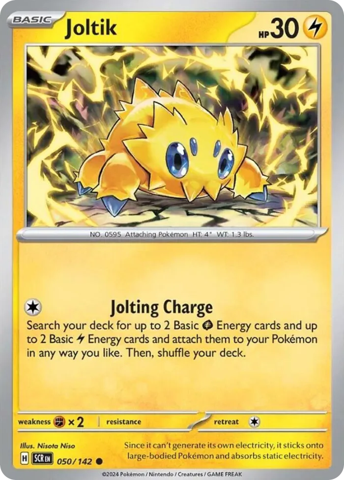 Joltik #50 Stellar Crown Pokemon card