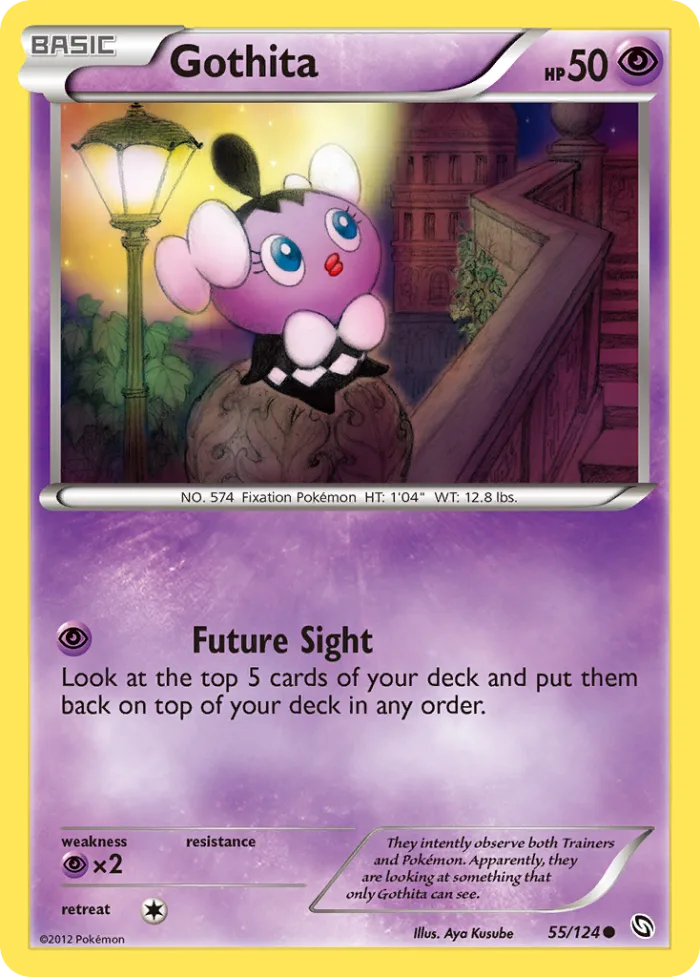 Gothita #55 Dragons Exalted Pokemon card