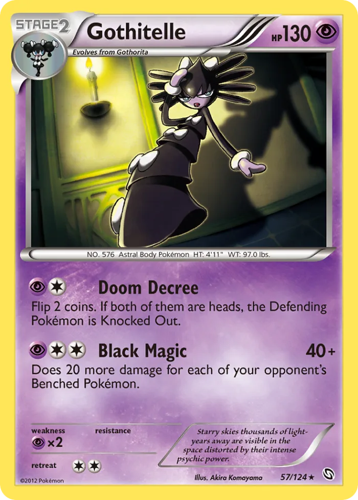 Gothitelle #57 Dragons Exalted Pokemon card