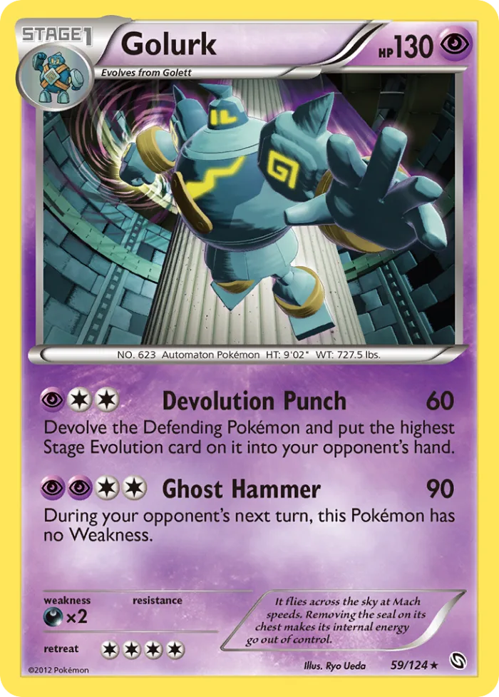 Golurk #59 Dragons Exalted Pokemon card