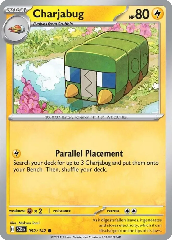 Charjabug #52 Stellar Crown Pokemon card