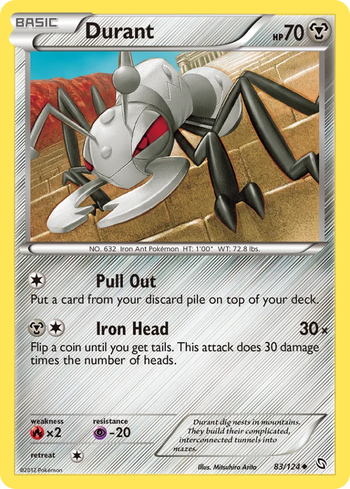 Durant #83 Dragons Exalted Pokemon card