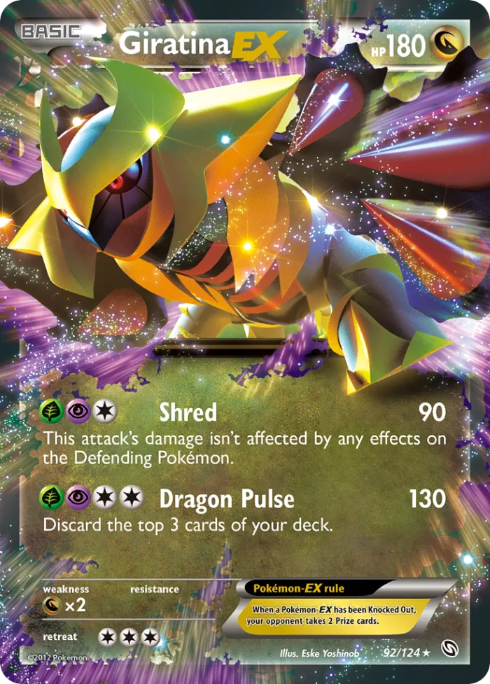 Giratina-EX #92 Dragons Exalted Pokemon card