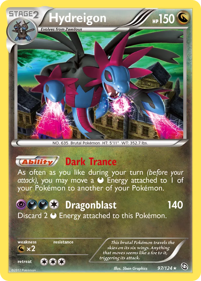 Hydreigon #97 Dragons Exalted Pokemon card