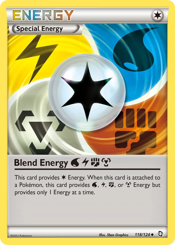 Blend Energy WaterLightningFightingMetal #118 Dragons Exalted Pokemon card