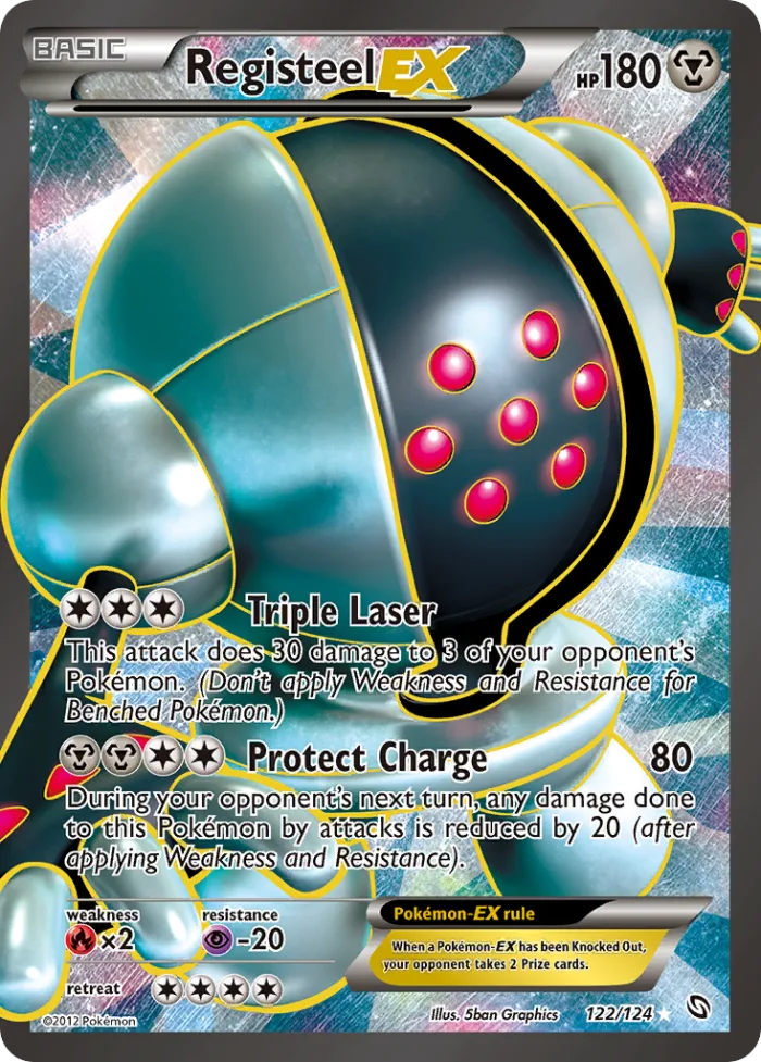 Registeel-EX #122 Dragons Exalted Pokemon card
