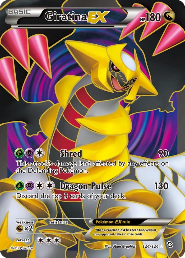 Giratina-EX #124 Dragons Exalted Pokemon card