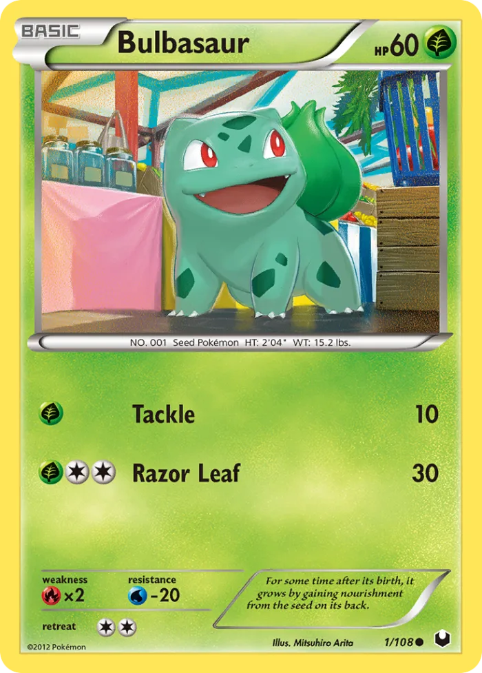 Bulbasaur #1 Dark Explorers Pokemon card