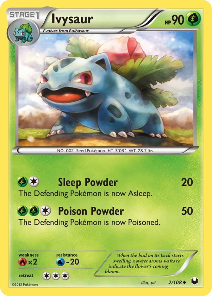 Ivysaur #2 Dark Explorers Pokemon card