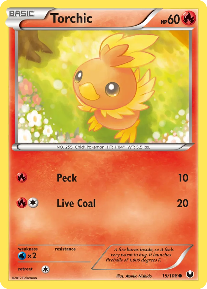 Torchic #15 Dark Explorers Pokemon card