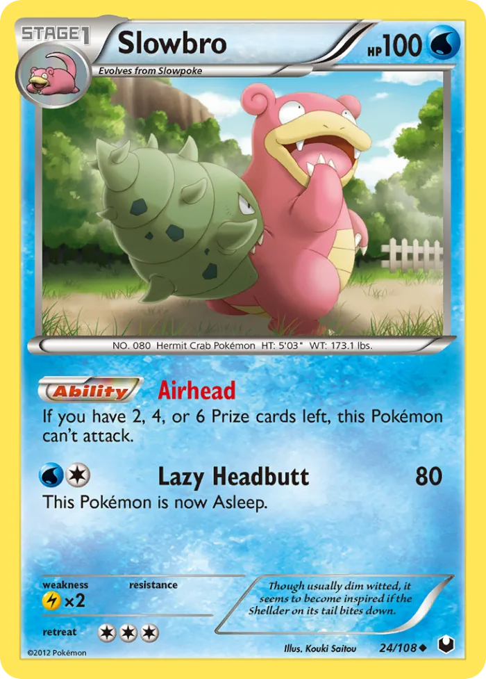 Slowbro #24 Dark Explorers Pokemon card