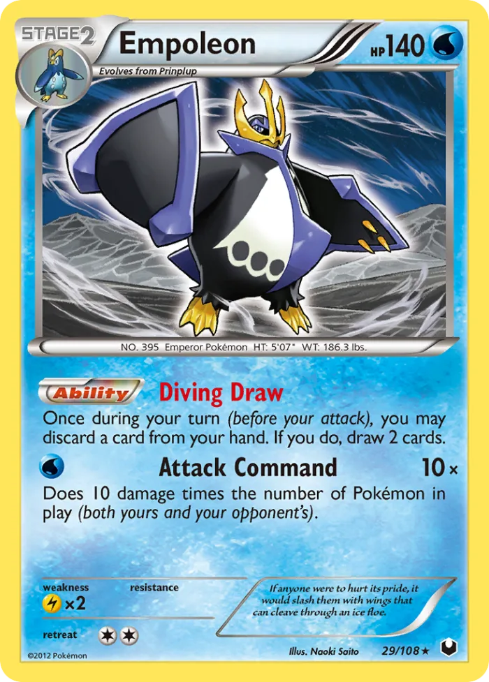 Empoleon #29 Dark Explorers Pokemon card