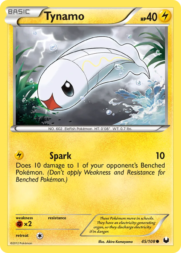 Tynamo #45 Dark Explorers Pokemon card