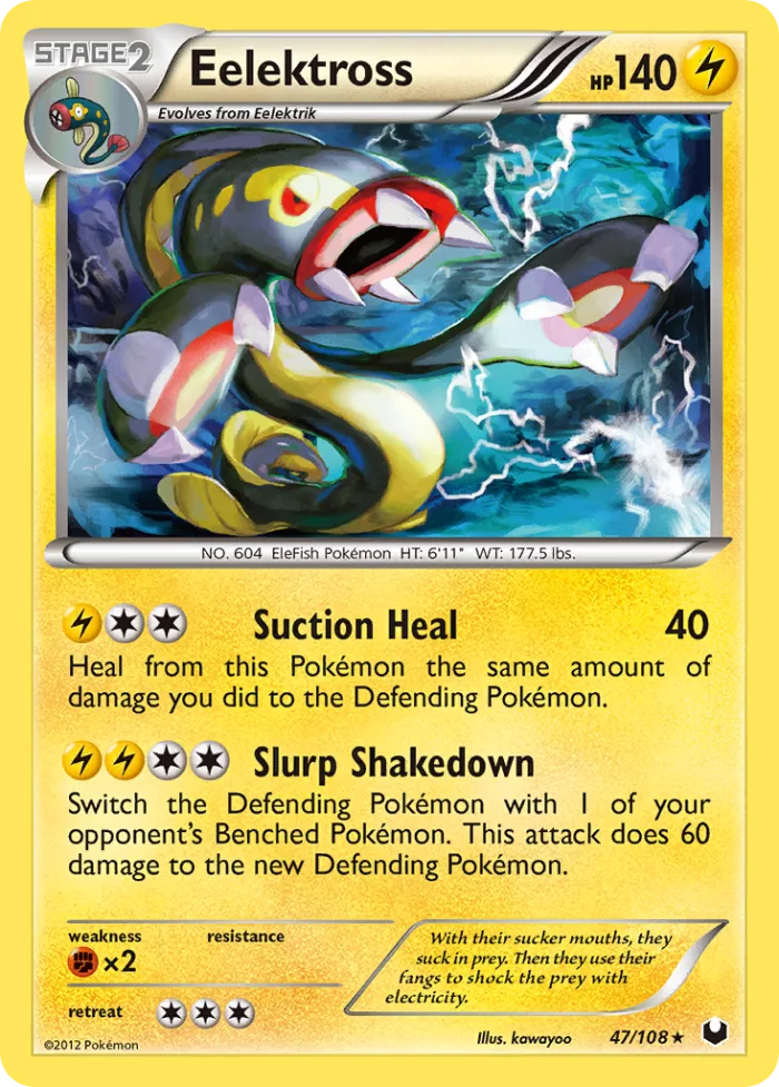 Eelektross #47 Dark Explorers Pokemon card