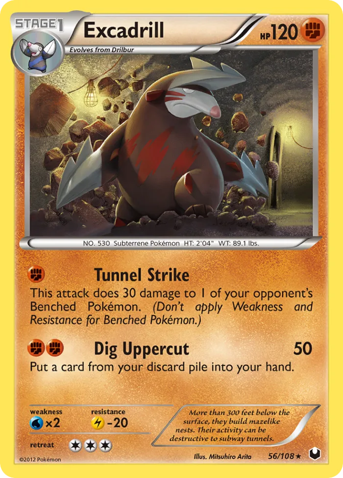 Excadrill #56 Dark Explorers Pokemon card