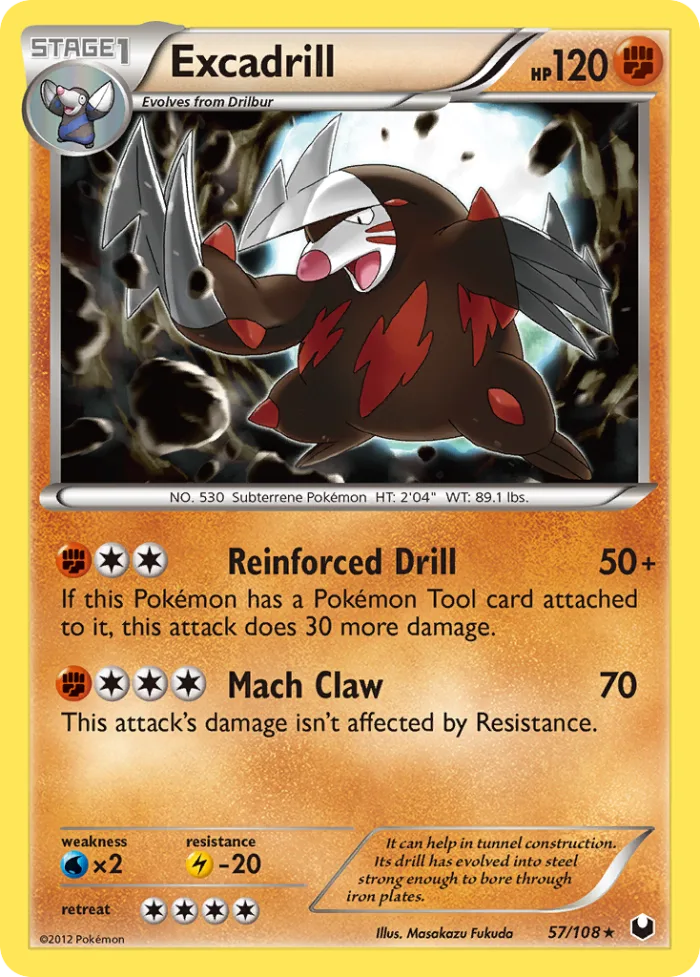 Excadrill #57 Dark Explorers Pokemon card