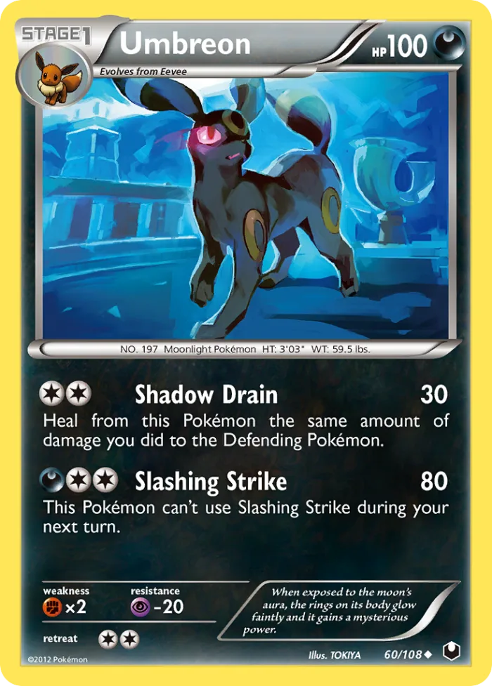 Umbreon #60 Dark Explorers Pokemon card