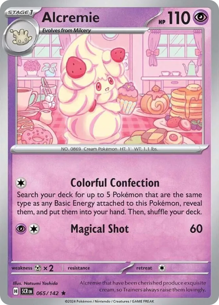Alcremie #65 Stellar Crown Pokemon card