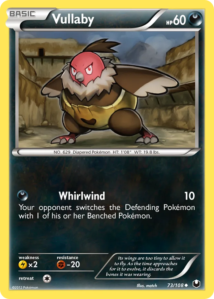Vullaby #73 Dark Explorers Pokemon card