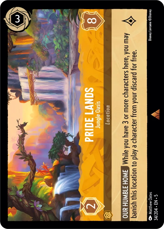 Pride Lands #34 Shimmering Skies Disney Lorcana card