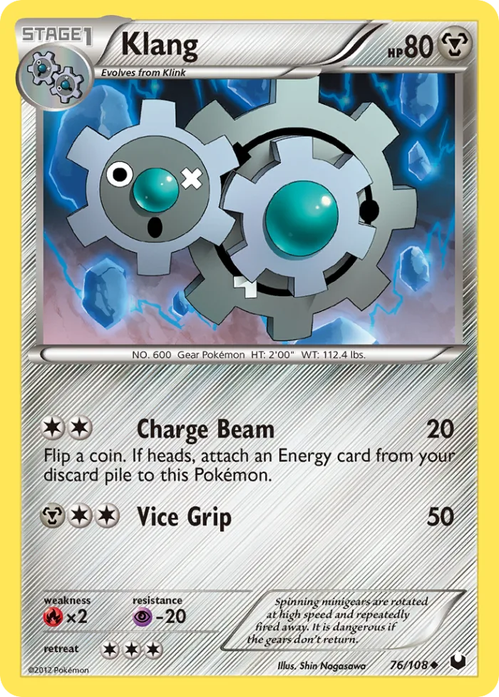 Klang #76 Dark Explorers Pokemon card